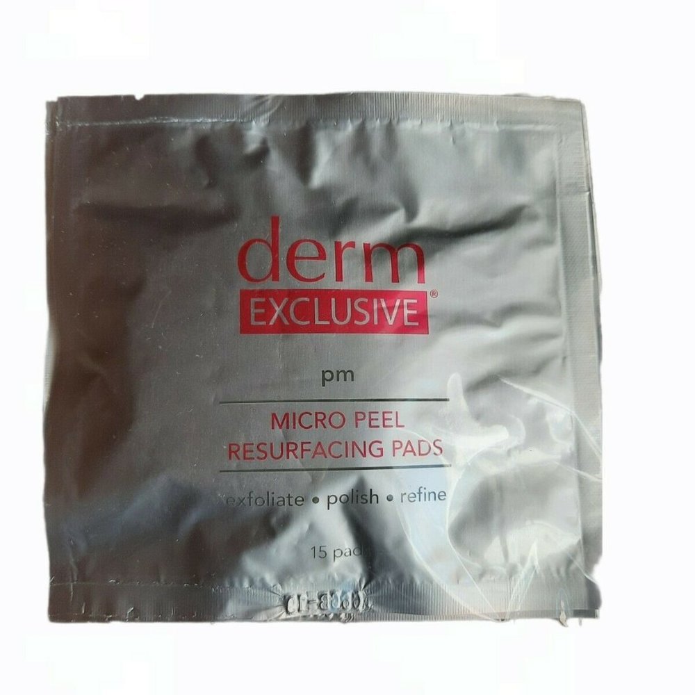 Derm Exclusive PM Micro Peel Resurfacing Pads (3 packs of 15 = 45) New & Sealed!